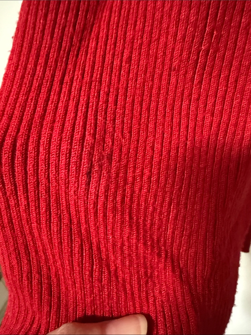 Dana Buchman Red Open-Front Lightweight Cardigan - Picture 4 of 5